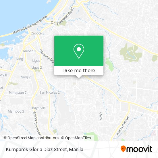 Kumpares Gloria Diaz Street map