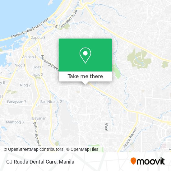 CJ Rueda Dental Care map