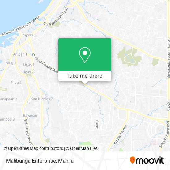 Malibanga Enterprise map