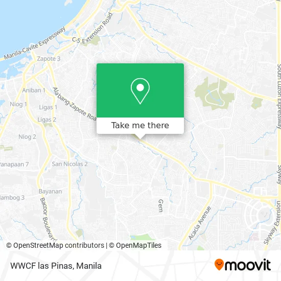 WWCF las Pinas map