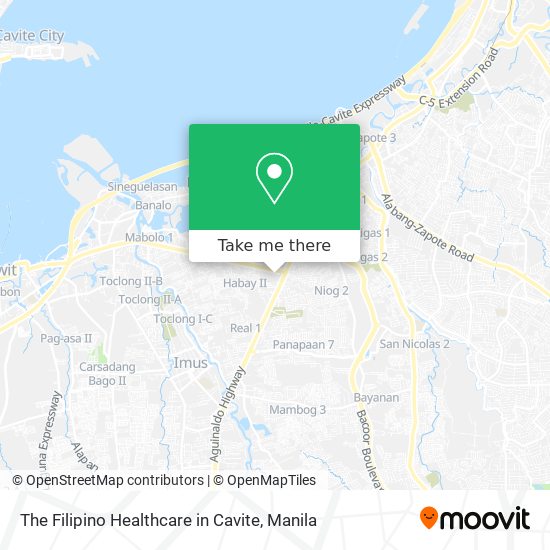 The Filipino Healthcare in Cavite map