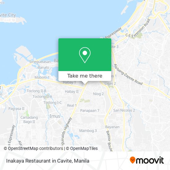 Inakaya Restaurant in Cavite map