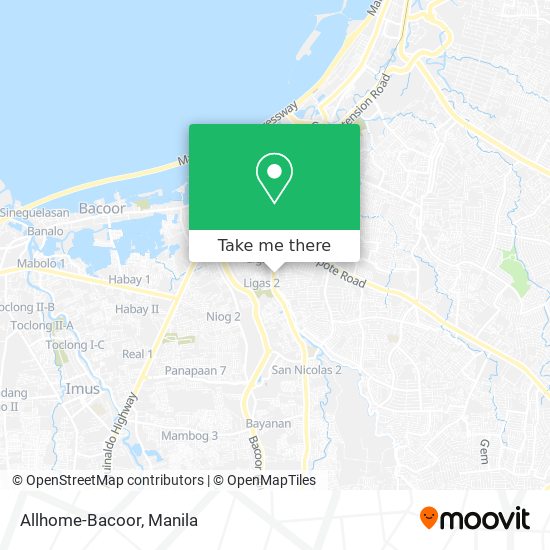 Allhome-Bacoor map