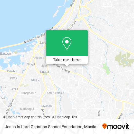 Jesus Is Lord Christian School Foundation map