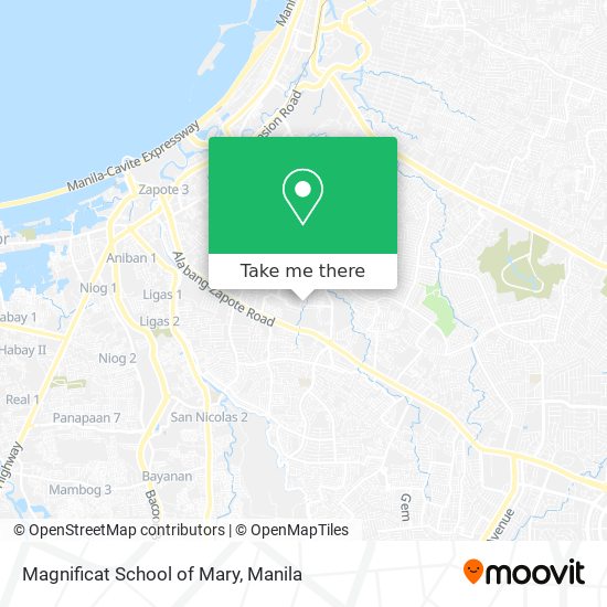 Magnificat School of Mary map