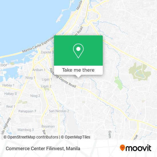 Commerce Center Filinvest map