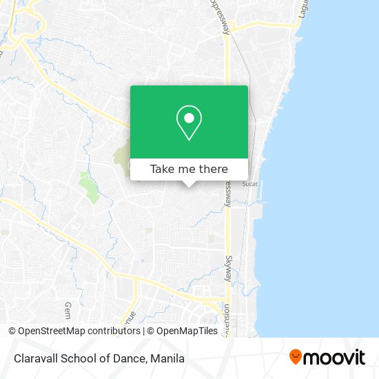 Claravall School of Dance map