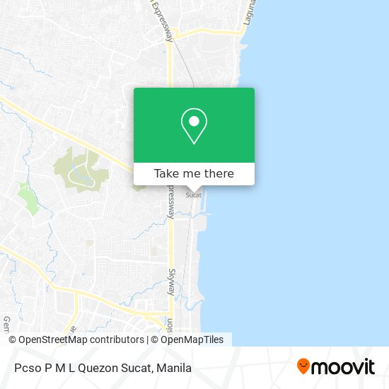 Pcso P M L Quezon Sucat map