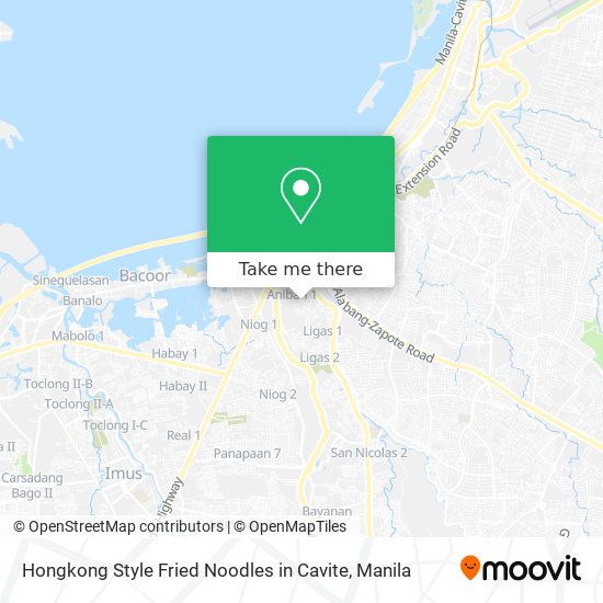 Hongkong Style Fried Noodles in Cavite map