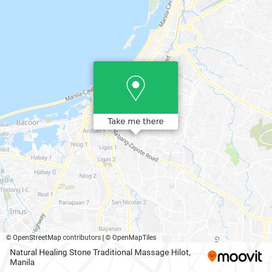 Natural Healing Stone Traditional Massage Hilot map