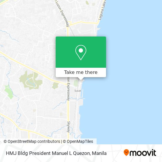 HMJ Bldg President Manuel L Quezon map