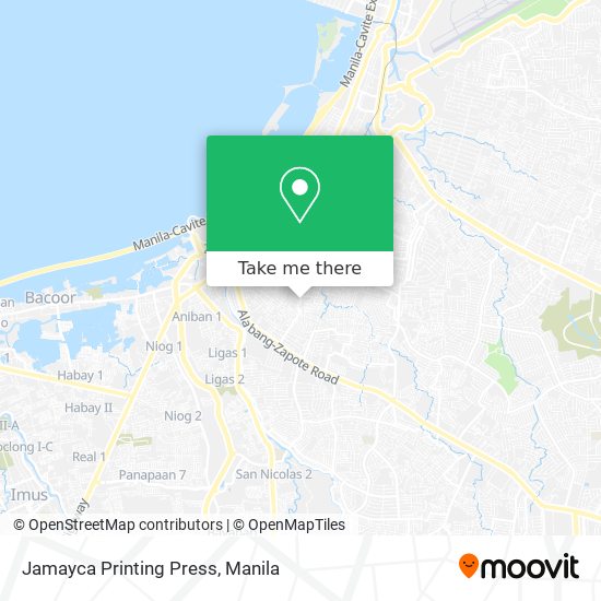 Jamayca Printing Press map