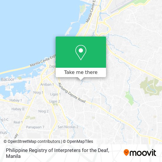 Philippine Registry of Interpreters for the Deaf map