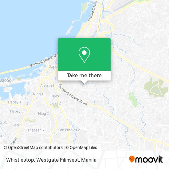 Whistlestop, Westgate Filinvest map