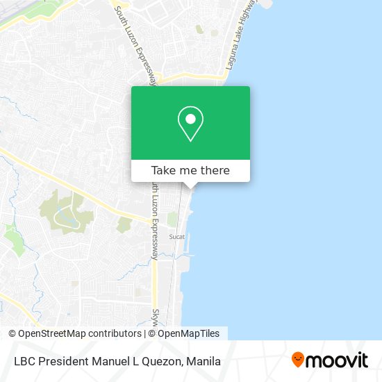 LBC President Manuel L Quezon map