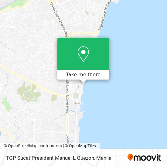 TGP Sucat President Manuel L Quezon map