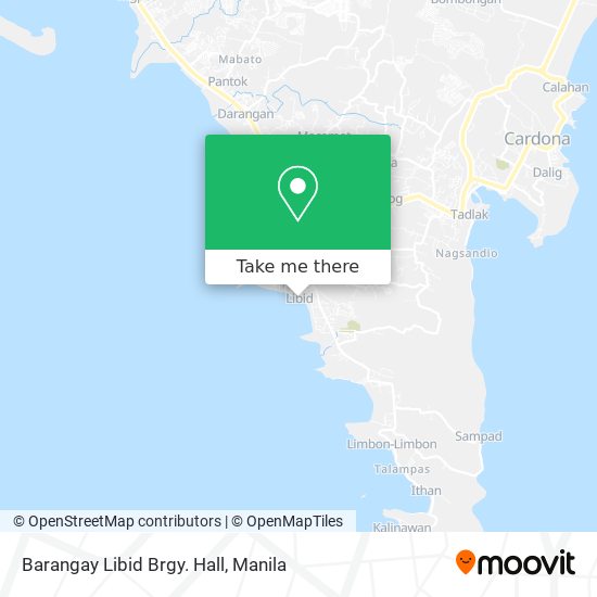 Barangay Libid Brgy. Hall map