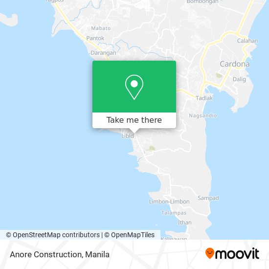 Anore Construction map
