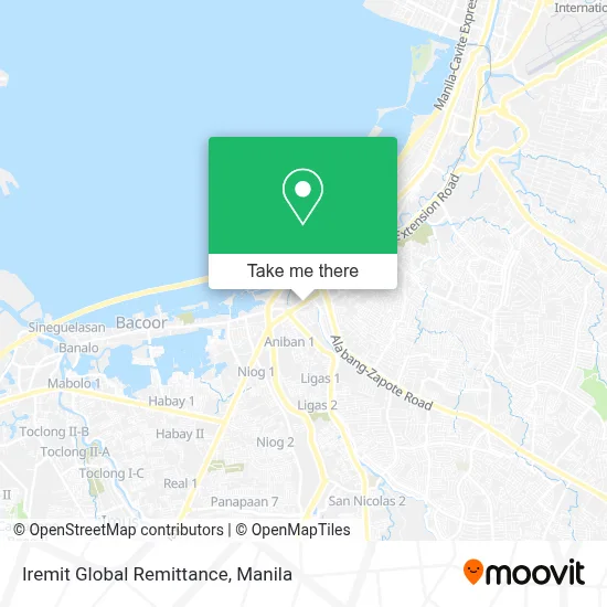 Iremit Global Remittance map