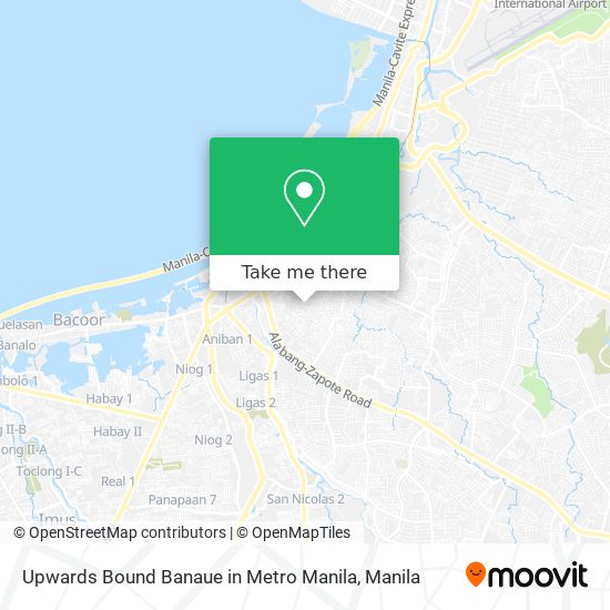 Upwards Bound Banaue in Metro Manila map