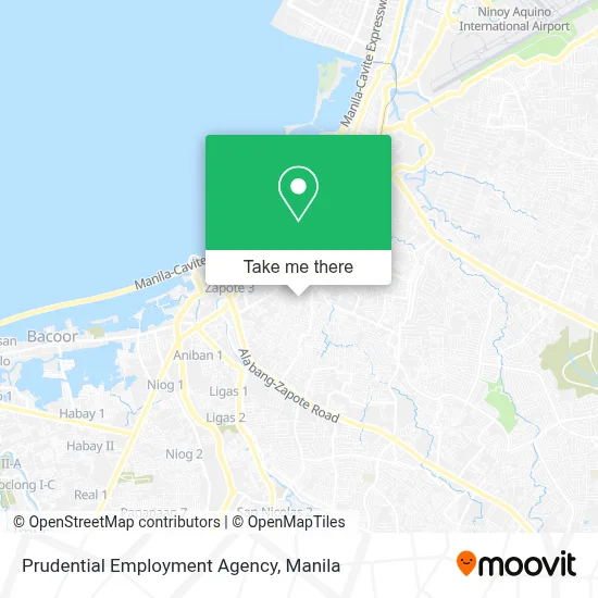 Prudential Employment Agency map