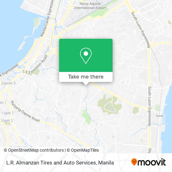 L.R. Almanzan Tires and Auto Services map