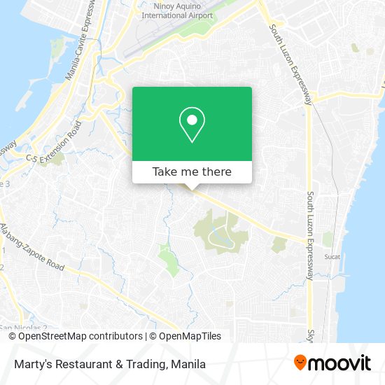 Marty's Restaurant & Trading map