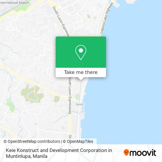 Keie Konstruct and Development Corporation in Muntinlupa map