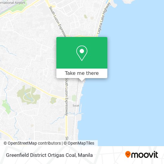 Greenfield District Ortigas Coal map