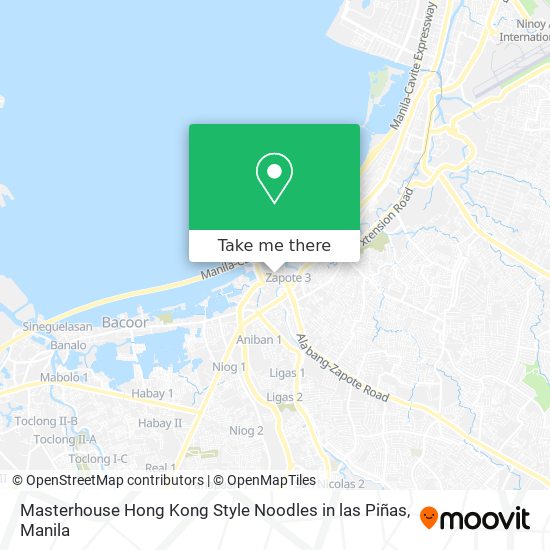 Masterhouse Hong Kong Style Noodles in las Piñas map