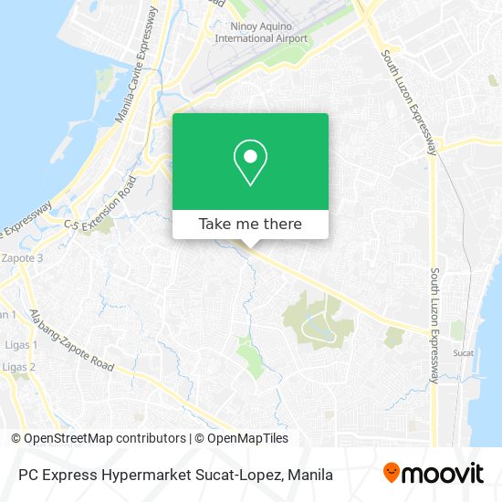 PC Express Hypermarket Sucat-Lopez map