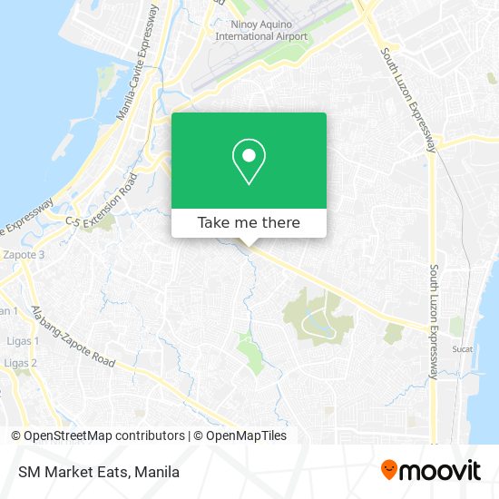 SM Market Eats map