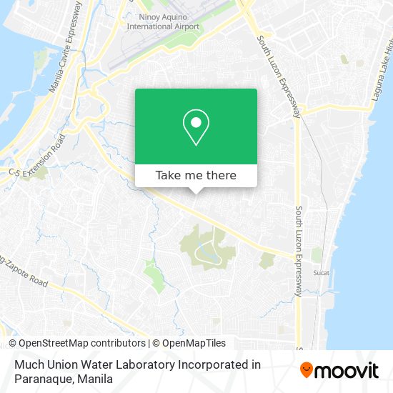 Much Union Water Laboratory Incorporated in Paranaque map