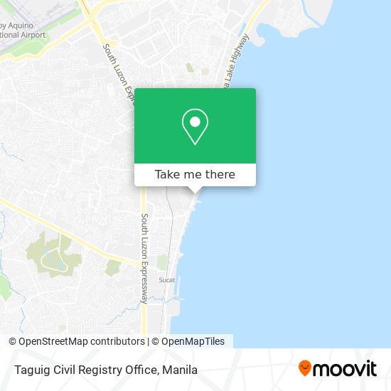 Taguig Civil Registry Office map
