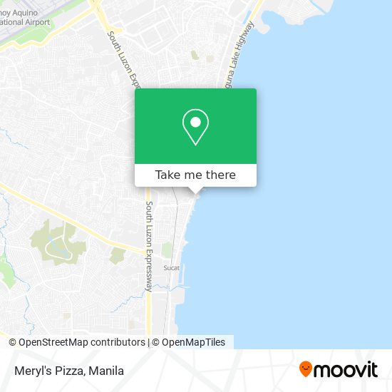 Meryl's Pizza map