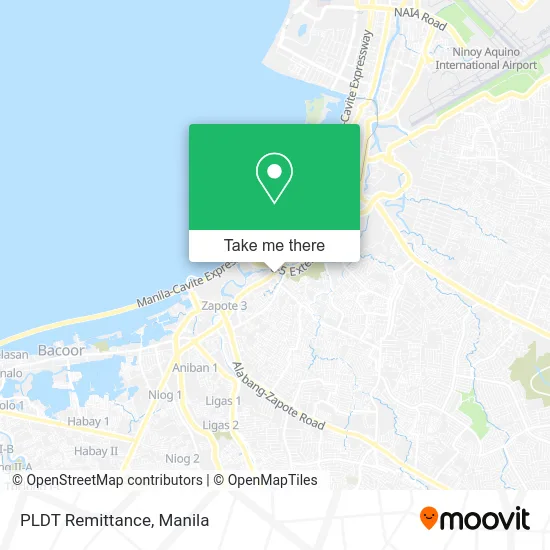 PLDT Remittance map