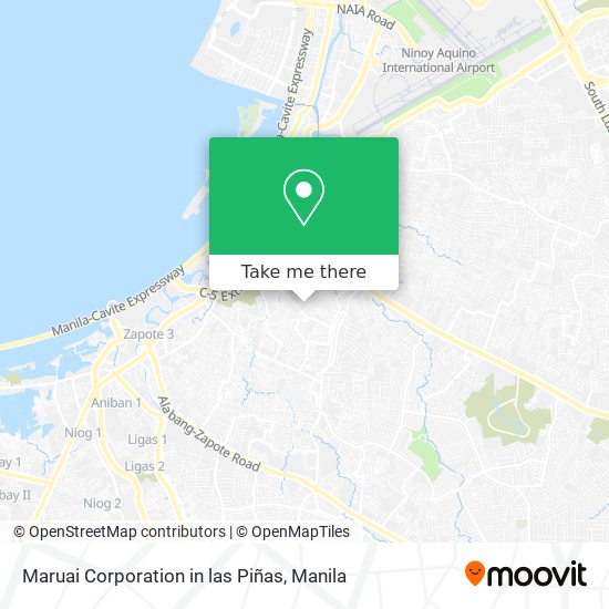 Maruai Corporation in las Piñas map