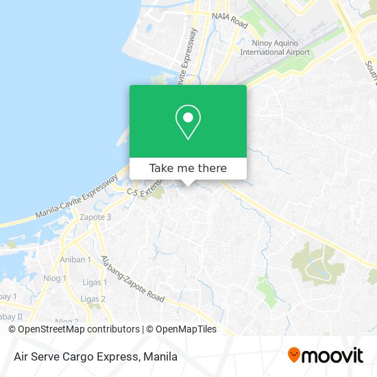 Air Serve Cargo Express map