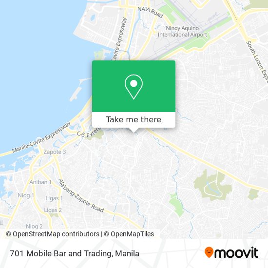 701 Mobile Bar and Trading map