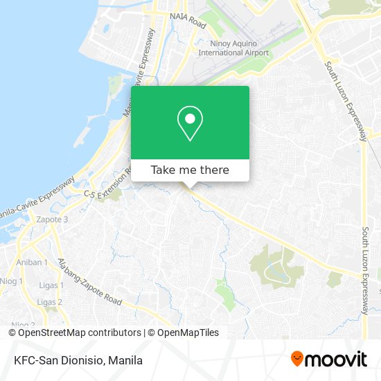 KFC-San Dionisio map