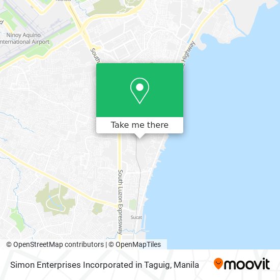 Simon Enterprises Incorporated in Taguig map