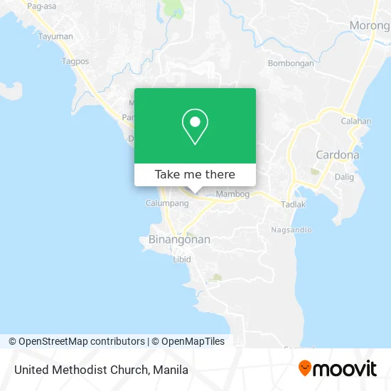 United Methodist Church map