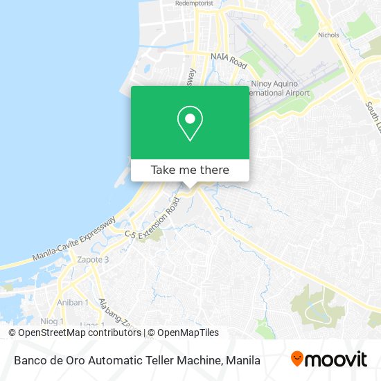 Banco de Oro Automatic Teller Machine map