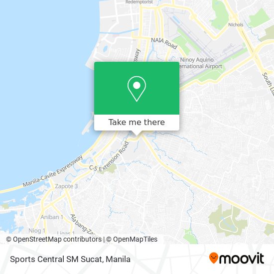 Sports Central SM Sucat map