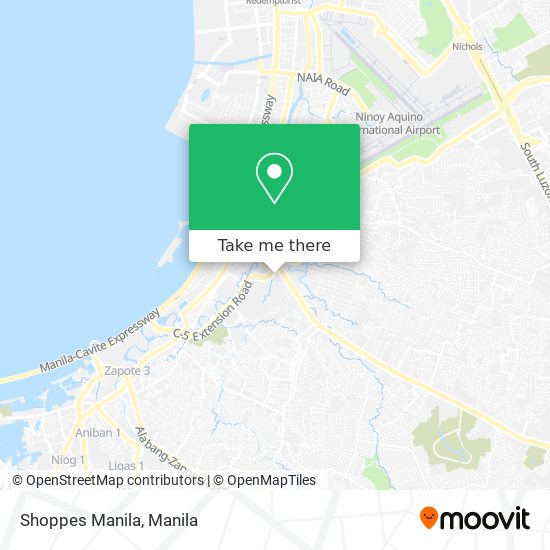 Shoppes Manila map