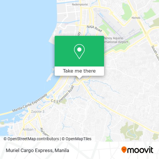 Muriel Cargo Express map