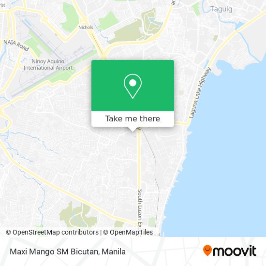 Maxi Mango SM Bicutan map