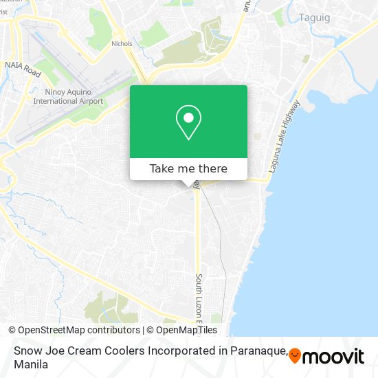 Snow Joe Cream Coolers Incorporated in Paranaque map