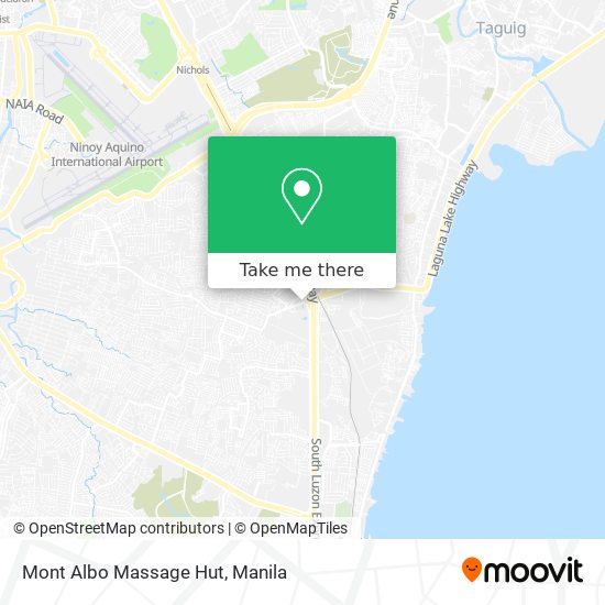 Mont Albo Massage Hut map