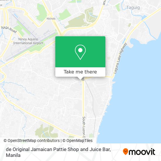 de Original Jamaican Pattie Shop and Juice Bar map